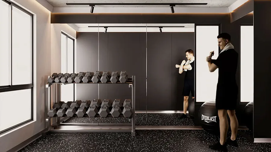 Gimnasio del proyecto Livan en San Miguel